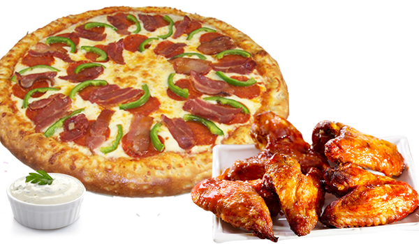 1-Medium Pizza • 10 Wings